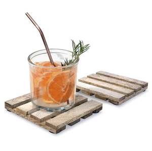 Luxury white brown <b>wood</b> <b>coaster</b> wholesale usage hotel room restaurant office new collection <b>coasters</b> hot selling made in India - Product Image 6