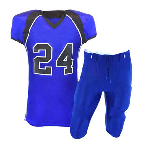 Conjunto de uniforme de fútbol americano personalizado de alta calidad para adultos pantalones cortos transpirables de talla grande XL con diseño de sublimación - Product Image 2