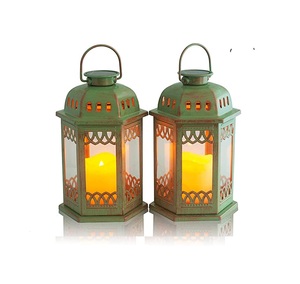 Linterna de Metal de diseño elegante, farol clásico decorativo de boda, hecho a mano, venta al por mayor - Product Image 1