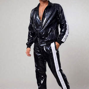 ชุดวอร์มสตรีทแวร์ฤดูหนาวปี 2026 ผ้าไนลอน PU เงาสูง น้ำหนักเบา กันลม พิมพ์ลาย ชุดออกกำลังกาย ปรับแต่งโลโก้และสีได้ - Product Image 2
