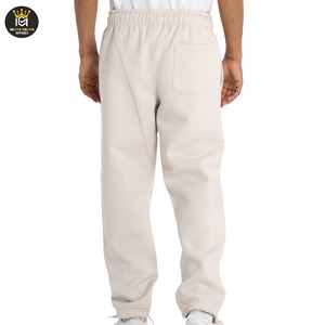 Pantalon de survêtement pantalon de jogging fabriqué sur mesure avec jambe large en coton tricot style décontracté pour hommes-Service OEM - Product Image 2