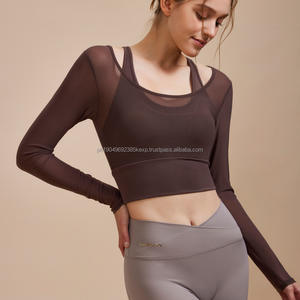 Top Deportivo de Yoga para Mujer, Personalizable con Logotipo, de Alta Calidad, Manga Larga, Transpirable y Suave - Product Image 5