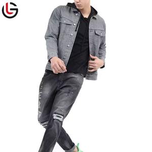 Veste en jean d'hiver pour hommes High Street Style 100% Cotton Waterproof Eco-Friendly Reversible Windproof Quick Dry Breathable - Product Image 5