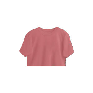 Camiseta Larga de Manga Media con Cuello Redondo para Mujer, Talla Grande, 100% Algodón Orgánico, Transpirable y Ecológica, Color Rosa Casual - Product Image 2