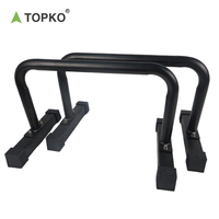 TOPKO Équipement de gymnastique en acier de haute qualité, barres parallèles et barres horizontales pour la maison avec fonction de pompes
