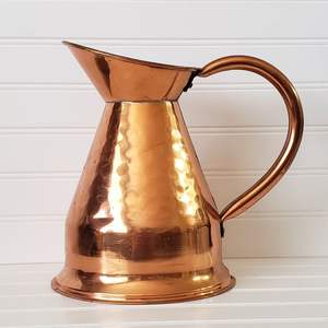 Jarra de cobre puro con esmalte antiguo y tapa a prueba de fugas diseñada para la hidratación diaria y mejorar la inmunidad de forma natural - Product Image 4