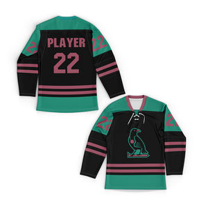 Todos los colores transpirable popular Jersey de hockey sobre hielo Etiqueta privada casual liso Jersey de hockey sobre hielo con logotipo Profesional - Product Image 6