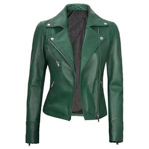 Women's High-End <b>Sheep</b> <b>Skin</b> Leather Street Style <b>Jacket</b> Custom Logo Options Long Length Breathable Cotton Filling - Product Image 1