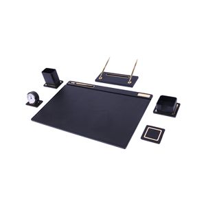 Luxury 8 Pieces Leather Desk Organizer <b>Set</b> Desk Accessories <b>Office</b> Organizer <b>Office</b> Accessories Leather Desk <b>Set</b> <b>Office</b> Supplies - Product Image 1