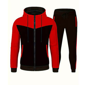 ชุดวอร์มกางเกงขาตรงผ้าขนแกะมีซิปสำหรับผู้ชายชุดวอร์มกางเกงมีฮู้ดและระบายอากาศได้ดี - Product Image 2