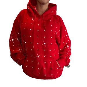 Rhinestone Hoodie Oversized Bling Aesthetic Sweatshirt Sparkly Rhinestone Hoodie For <b>Men</b> Fashion Glitter <b>Pullover</b> - Product Image 2