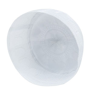 Prayer Hat Wholesale Customized Odm Men's Caps Head Wear Knitted Solid Color Muslim Cap for Men Custom Made Men <b>Islamic</b> Prayers - Product Image 2