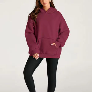 Nueva Sudadera con Capucha de Forro Polar para Mujer, Talla Grande, Transpirable, Invierno 2026, Logotipo Personalizado, Sudadera Holgada, Térmica de Alta Calidad - Product Image 2