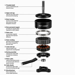 1404 3800-4200kv Model BLDC <b>Motor</b> for DIY RC Toy <b>Accessories</b> - Product Image 5