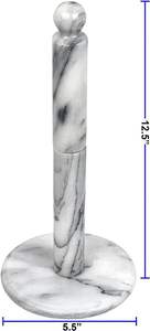 Porte-papier de soie en marbre blanc, porte-serviettes en papier en marbre de cuisine, porte-serviettes en papier en marbre fait main - Product Image 2