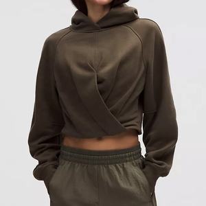 Ensembles de sweat à capuche à logo personnalisé ensemble de sweat à capuche zippé de couleur unie fabricant vente en gros de survêtements en éponge polaire - Product Image 2