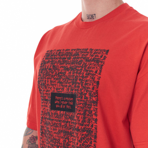 Camiseta de algodón en blanco para hombre con diseño OEM, camiseta de gran tamaño con diseño de hombros caídos, camisetas con estampado de calidad personalizada - Product Image 2