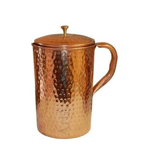 Copper Jug Pitcher with Brass Handle Drinkware Severer Wholesale India handicraft for customized size - Product Image 1
