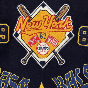 OEM venta al por mayor de alta calidad parche bordado hombres Universidad mangas de cuero personalizado Streetwear béisbol Letterman Varsity chaqueta - Product Image 6