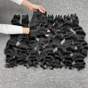Onda natural en el cabello de la trama, cabello humano 100%, cabello crudo vietnamita Un donante - Product Image 2