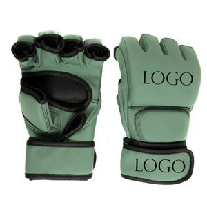 Guantes de MMA de Cuero de Alta Calidad con Logotipo Personalizado, Correa de Muñeca Ajustable y Agarre para Artes Marciales, Boxeo y Uso en Exteriores - Product Image 1