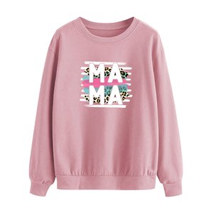 Venta al por mayor de mujeres impresas diseño de talla grande mujeres sudadera de algodón con capucha de gran tamaño logotipo personalizado fabricante - Product Image 6