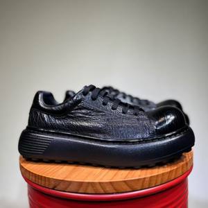 Bottes de moto pour homme en cuir véritable à tige haute avec fermeture à enfiler pour une utilisation en extérieur - Product Image 3