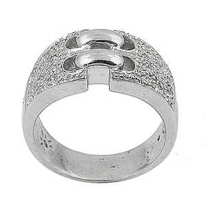 Anillo Vintage Plateado para Hombre con Diseño Texturizado Moderno, Uso Diario, Regalo, Anillo con Incrustaciones Chapadas en Oro y Rodio - Product Image 2