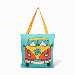 Vintage Van Cotton <b>Canvas</b> Tote <b>Bags</b> Zipper <b>Drawstring</b> Embroidery Versatile Daily Use Tote for All Summer Autumn Winter Spring - Product Image 6