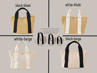 Sac fourre-tout en raphia tressé à la main, personnalisable avec nom imprimé, léger, idéal pour la plage estivale, cadeau pour demoiselle d'honneur, fête, vacances, shopping