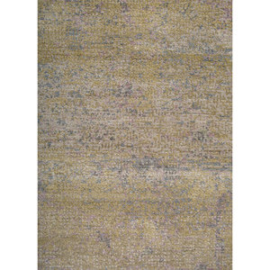 Alfombra Kavi Gris y Negra Anudada a Mano de Lana y Seda de Bambú con Patrón Abstracto Afterglow para Uso Doméstico-Eskm-04 - Product Image 3