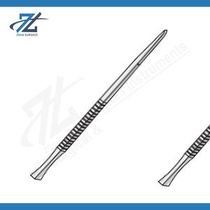 Gouge manuelle de haute qualité à tête dentelée, 180 mm de long, 2 mm de largeur, en acier inoxydable, instruments chirurgicaux réutilisables, certifiés CE - Product Image 2