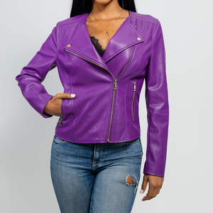 Chaquetas de Cuero Genuino para Mujer al Mejor Precio, Moda Femenina, Nueva Llegada, Personalizadas, Impermeables, Resistentes al Viento, Ecológicas, de Nailon, al por Mayor - Product Image 4