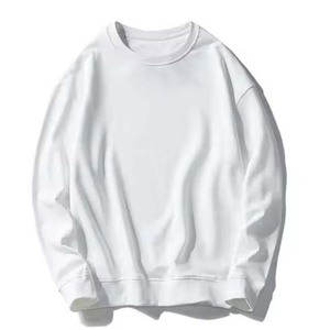 Sudadera de cuello redondo teñida con ácido lavado vintage Sudadera con capucha de marca Streetwear - Product Image 6