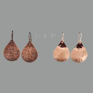 Bijoux traditionnels faits à la main de haute qualité pour les femmes boucles d'oreilles de mode conceptions personnalisées en cuivre pur - Product Image 5