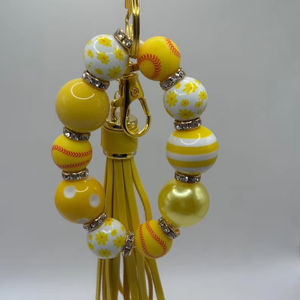 Cone Stone keychain, Healing <b>Crystal</b> Gemstone Bead <b>Keyring</b>,<b>Crystal</b> Keychain,Bag Accessory,Gift For Mom/Friend -YF2212 - Product Image 1