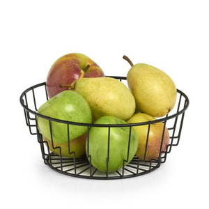 Cesta de frutas de Color negro de Metal de calidad superior, accesorios para el hogar de diseño Vintage para utensilios de cocina, cesta de almacenamiento de frutas a buen precio - Product Image 1