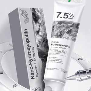 Pasta Dental Sin Flúor con 7.5% de Nano Hidroxiapatita para Reparación del Esmalte, Dientes Sensibles, Menta, 120g, OEM - Product Image 1