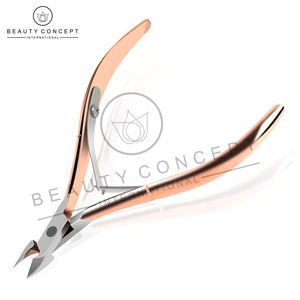 Coupe-ongles écologique en acier inoxydable Poignées colorées Meilleur fournisseur Pinces à ongles à cuticules pour ongles Concept de beauté - Product Image 2