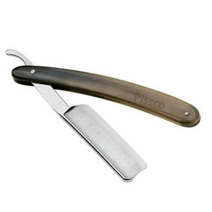 Navaja de afeitar de filo recto Pissco Direct Factory para barbería, navaja de afeitar de acero inoxidable para hombre, con su logotipo. - Product Image 4