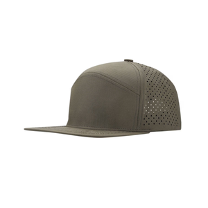 Casquette de golf perforée découpée au laser, visière plate, personnalisable, unie, OEM ODM, structurée, 6 panneaux, unie, imperméable, casquette de sport pour la course à pied - Product Image 3