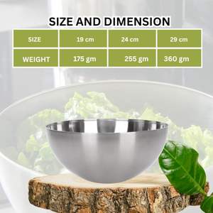 Heavy Quantity Sales Unbreakable Stainless Steel Salad <b>Bowl</b> Heavy Duty <b>Soup</b> and Kneading <b>Bowl</b> for Cooking Baking Prepping - Product Image 4