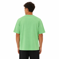 T-shirt en coton doux coupe classique de fabrication italienne, respirant et à porter au quotidien avec un approvisionnement ODM artisanal italien à la menthe