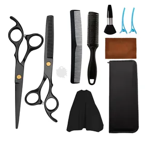 Hair Scissors Household Haircutting Scissors <b>Set</b> Contain Hair Clip <b>Barber</b> Hairdressing Tools Kit Salon Scissors Kit - Product Image 1