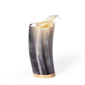 MEJOR BUFFALO MODERN TANKARD HORN BEER MUG Viking Drinking Horn Tazas con asa en Vary Precio barato para OCASIÓN DE Navidad - Product Image 4