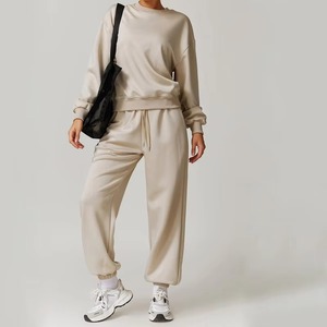 Sudaderas con capucha y sudaderas extragrandes con lentejuelas estampadas de invierno para mujer-Mezcla de algodón y poliéster Mangas con hombros caídos Estilo de calle - Product Image 3