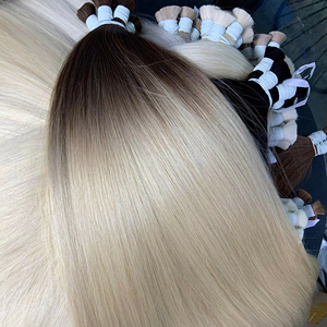 Extensions de cheveux vierges vietnamiens super double tirés en vrac, couleur légèrement teinte, styles lisses naturels, 60 cm, 100 grammes - Product Image 5
