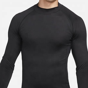 เสื้อรัดรูปแขนยาวระบายอากาศของผู้ชายเสื้อสแปนเด็กซ์ผ้าซับเหงื่อพิมพ์ลายพลัสไซส์สำหรับฤดูใบไม้ผลิ - Product Image 3