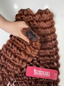 ผมต่อแบบหยิกเป็นลอนคลื่นลึก #33สำหรับต่อผมมนุษย์ผมหยิกจากเวียดนามสำหรับการต่อผมคุณภาพสูงในตลาดรัสเซีย - Product Image 4