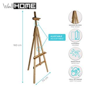 WELL HOME Cavalletto per Pittori 70x160cm, Supporto di Alta Qualità per Opere d'Arte - Product Image 2